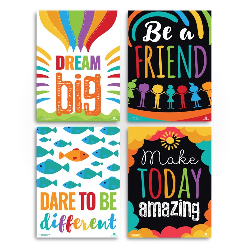 Sproutbrite Classroom Decorations - Posters for Teachers - Bulletin Board and Wall Decor for Pre School, Elementary and Middle School Themes - Image 4